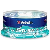 Verbatim 4.7 GB 4X Branded DVD-RW (30pk Spindle) 95179