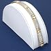 White Leather Bracelet Half Moon Display Ramp Stand
