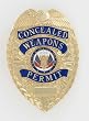 Concealed Weapons Permit Silver Shield Badge - Police Equipment - Badges
