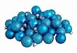 96ct Turquoise Blue Shatterproof 4-Finish Christmas Ball Ornaments 1.5" (40mm)