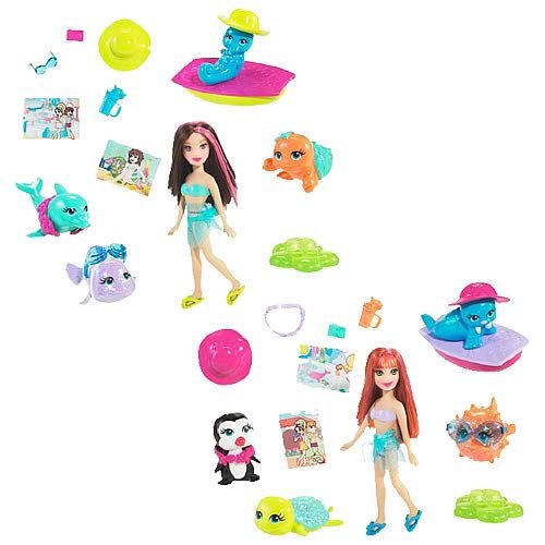 Polly Pocket Shimmer N Splash Pets Assortment Set