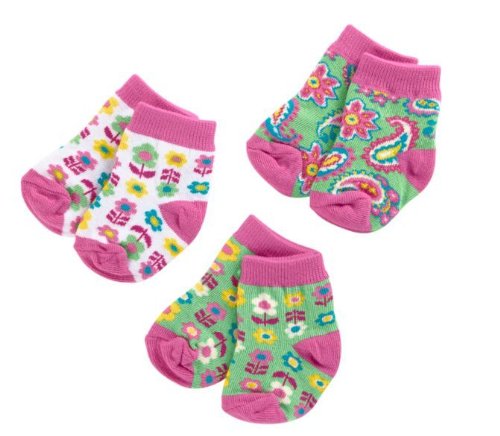 Vera Bradley Baby Socks 3 Pair 0-12M (Infant) in Tutti Frutti