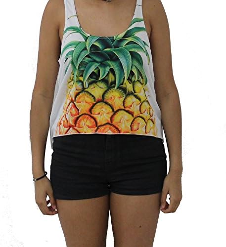 Pineapple Summer Fruit Crop Top (Medium)