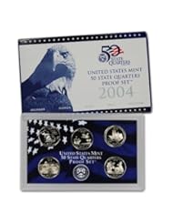 Coins: 2004 S US Mint Quarters Proof Set Original Government Packaging