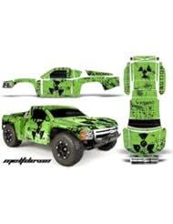Chevy Silverado 1500-PRO LINE-Traxxas Slash-PRO3307-60-AMRRACING-RC Graphics Kit-MeltDown-Green