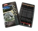 Derwent Tinted Charcoal Pencils 12 Tin