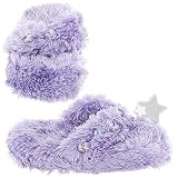 Purple Thong Jeweled Slippers for Toddlers and Girls