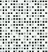 Brewster Geometric Sea Glass Tiles Wallpaper - White/ Black (20.5x198")