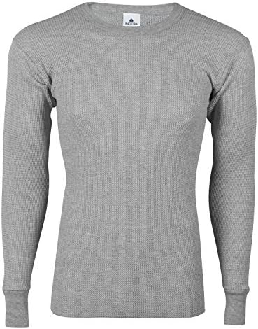 Indera Men's Cotton Waffle Knit Heavyweight Top
