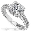 1ct TW Round Brilliant Diamond Engagement Ring in 14k Gold