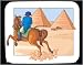 Decorated Mouse Pad with Egypt, pyramids, Napoleon, horse, equine, historic, French