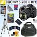 Nikon D90 DX 12.3MP Digital SLR Camera with Sigma AF 18-200mm f/3.5-6.3 DC OS (Optical Stabilizer) Zoom Lens + 8GB Deluxe Accessory Kit