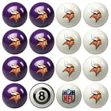 Minnesota Vikings NFL Home vs. Away Billiard Balls Full Set (16 Ball Set) by Imperial International