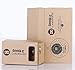 PigflyTech@ Google Cardboard Kit, Compatible with bigger Android & Apple smart phone upto 5.2 inch screen , Super 3D Virtual Reality- Easy Setup Instructions, Machine Cut Quality Construction, 45mm Lenses Best HD Visual Experience