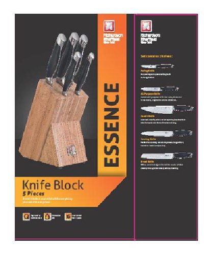 Richardson Sheffield Essence 5 Piece Kitchen Knife Block Set