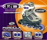 FORMULA PRO 90 INLINE SKATES SAFETY COMBO ADJUSTABLE SIZE 2 TO 5 - GIRLS