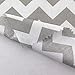 Big Chevron Poly Cotton Grey 60 Inch