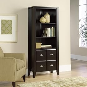 Shoal Creek Bookcase with Doors Jamocha