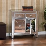 Southern Enterprises Mirage Mirrored Cabinet