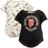 San Francisco Giants Black Infant Home Run 2-Pack Creeper Set