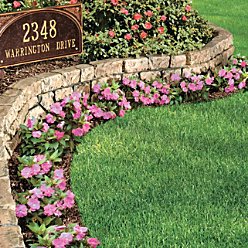 Stone Wall Landscape Border