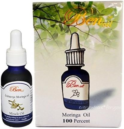 Moringa Oleifera Oil Organic Cold Pressed 100% Pure Natural Seed Extract 5ml