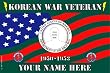 National Guard Korean War Veteran Small Vehicle Bumper Sticker