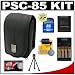 Canon PowerShot PSC-85 Deluxe Soft Carrying Case + (4) Batteries & Charger + 4GB Card + Tripod + Accessory Kit for A720 IS, A710 IS, A650 IS, A640, A630, A590 IS, A580, A570 IS, A560, A470 Digital Cameras
