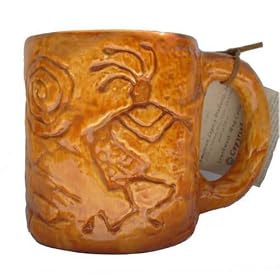 Kokopelli Petroglyph Southwest Ceramic Mug by Creative Ventures