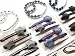 Rhinestone Bling Hair Barrette Bobby Pin Set of 6 Pairs of Assorted Star Colors with Coordinating Crystal Bracelet & Gift Bag for Every Outfit!