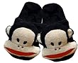 Paul Frank Big Julius Head Plush Black Scuff Slippers for women