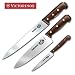 R H. Forschner by Victorinox 3-Piece Chef's Set, Rosewood Handles