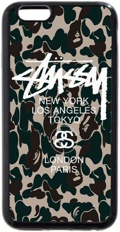 The Customized TPU Stussy Black Stussy iPhone 6 Plus Case
