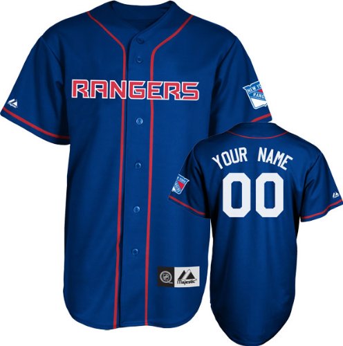 New York Rangers Jersey: Royal Blue Customizable NHL Replica Baseball Jersey