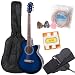 Kalos by Cecilio Full Size Blue Concert Cutaway Guitar Pack OGP2-40BB-C
