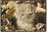 Amber's First Autumn Tabby Cat MousePad Mouse Pad
