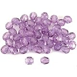 51ODRgImZ9L. SL160  50 Purple Fire Polished Faceted Beads Jewelry 4.5mm
