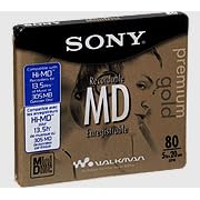 Sony MDW80PL 80-Minute Premium Gold Single MiniDisc