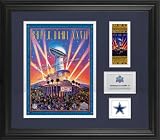 Dallas Cowboys Framed Program and Ticket Collage | Details: Super Bowl XXVII Champion
