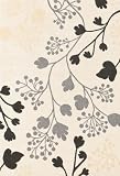 51ODYLYQDML. SL160  Area Rugs Modern Simple Asian Floral Vine Ivory 5 Round