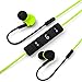 NO Prompt Voice Memory Wire In Ear Backbeat Sport Stereo headset with IPX4 Water-proof and for iPhone Android Black
