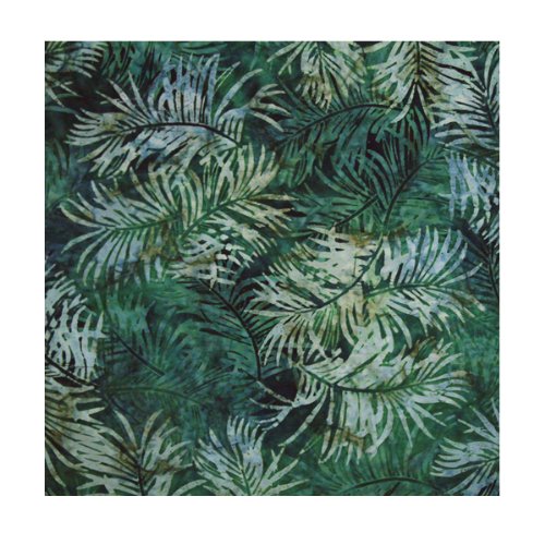 Spruce Palm Fronds Batik Handkerchief