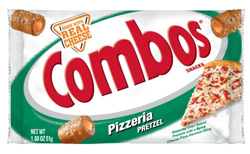 Combos Pizzeria Pretzel, 18-Count Single-Serve (Pack of 2) 