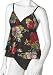 Christina Women\'s Pompei Garden 2 Piece Tankini, Chocolate, 16