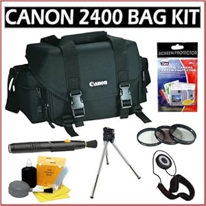 Canon Gadget Bag 2400 SLR Gadget Bag for EOS SLR Cameras + Photography Accessory Kit Canon Gadget Bag 2400 SLR Gadget Bag for EOS SLR Cameras + Photography Accessory Kit