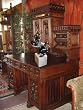 french desktop lion statue iron sculpture marble base