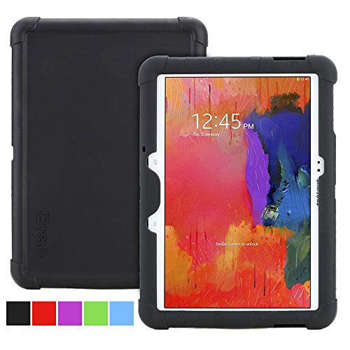 Poetic Samsung Galaxy Tab Pro 10.1 Case [TURTLE SKIN Series] - Rugged Silicone Case for Samsung Galaxy Tab Pro TabPRO 10.1 (SM-T520 / SM-T525) Black (3-Year Manufacturer Warranty from Poetic)