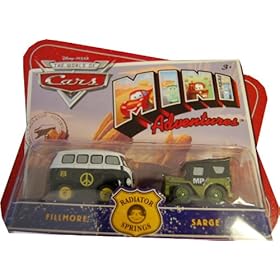  Disney CARS Mini Adventures Radiator Springs 2-Pack Fillmore & MP Sarge