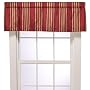 Waverly® Sweetwater Stripe Chenille Valance - Red (54x15")
