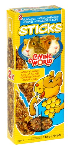 Hagen Living World Guinea Pig Honey Sticks, 4-Ounce 